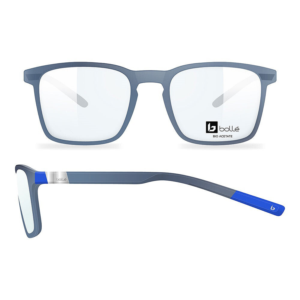 NWT Bolle BV039002 Iq Grey 53mm Eyeglasses